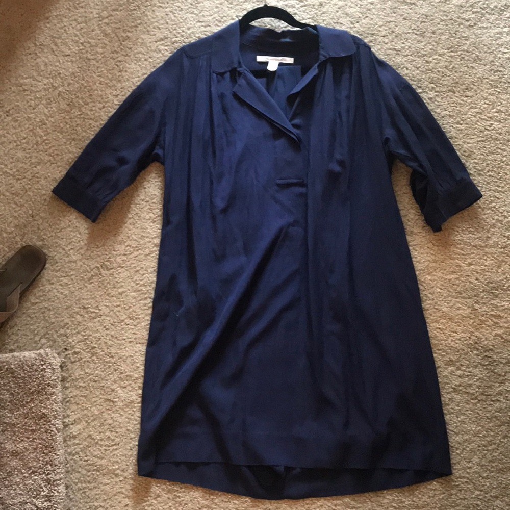 Diane vonfurstenburg dress with slip and sash.